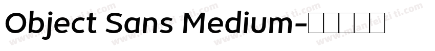 Object Sans Medium字体转换